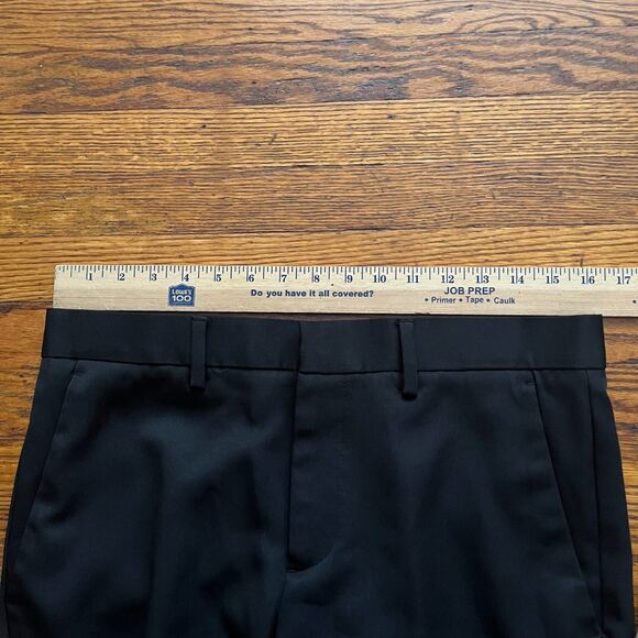 Perry Ellis Portfolio Very Slim Slacks Black Mens 32x30 Dress Pants Trousers - Picture 5 of 9